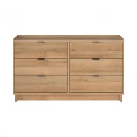 China Factory Custom Simply Modern 6-Drawer Double Dresser for Bedroom, Chest of Drawers manufacturer