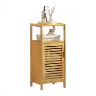 China Custom Bamboo Freestanding Bathroom Storage Cabinet, Sofa Side Table for Living Room manufacturer