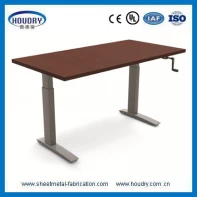 الصين Furniture hand crank adjustable tanding and sitting crank desk الصانع