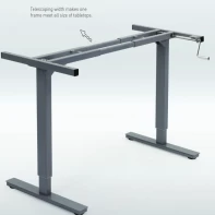 China High Quality Electric Height Adjustable Customized Crank Standing Desk fabrikant