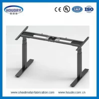 China High load Ergonomic Manual height adjustable office desk with metal frame fabrikant
