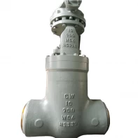 China 10'' 900LB A217 WC6 high temperature steam high pressure power plant butt weld gate valve manufacturer