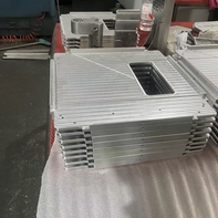 China Custom CNC Machined Aluminum Heat Sink Panel manufacturer