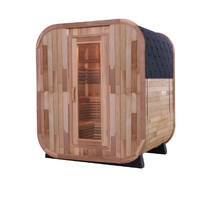 चीन Luxury Curved Glass Corner Sauna Room 2 Person Infrared Corner Sauna Wooden Home Sauna Cabin - COPY - 8somau उत्पादक