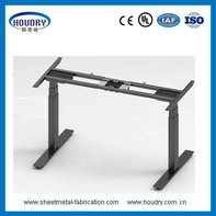 Chine High load Ergonomic Manual height adjustable office desk with metal frame fabricant
