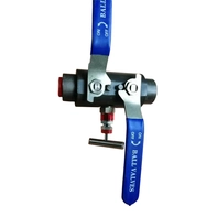 Chine 2 '' 6000psi 45 # acier SW termine le robinet à bille double avec purge et purge avec vanne de vidange d'aiguille fabricant