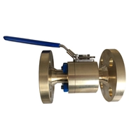 Chine 3/4 '' 300LB ASTM B148 UNS C95800 RPTFE siège FF réduit port robinet à tournant sphérique actionné de niveau fabricant