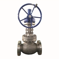 Chine 6 "roue de poignée d'ASTM A351 CF8 600LB RF + valve d'arrêt actionnée par engrenage à vis sans fin fabricant