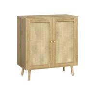Chine Armoire de rangement en gros, armoires buffet du buffet avec rangement, armoire de rangement avec portes de décoration en rotin fabricant