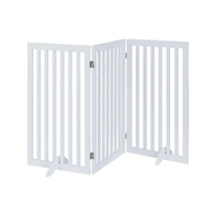 Chine Panneaux en gros en bois pliable pour animaux de compagnie en intérieur 3 panneaux de compagnie autoportant fabricant