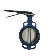 Chine 4 '' 150LB ductile fer vitone doublé molle papillon scellé de type wafer valve fabricant