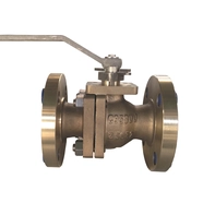 Chine Poigure opérée 2 '' 150 lb ASTM B148 UNS C95800 CASTING PTFE SEAT FLOING FF Connexion 2 PC BALN VALVE fabricant