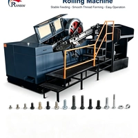 China High Speed Automatic Flat Die Thread Rolling Machine Industrial Screw Bolt Thread Forming Machine manufacturer