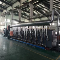 China Gas heating continuous mesh belt conveyor heat treatment furnace/Gas fired furnace manufacturer