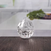 China 60 ml oval embossed glass perfume bottle on sale manufacturer