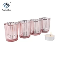 China CD017 New Fashion Custom Logo Glass Tea Light Candle Holder Supplier From China manufacturer