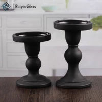 China Wedding decorations candle holder black pillar candle holders supplier manufacturer