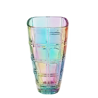 China Factory direct wholesale colored glass vase set of 4 manufacturer