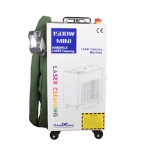 China handheld laser cleaning machine 1500W for iron rust removing Double Wobble system manufacturer