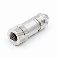 Chiny M12 A B D Ekranowany 3 4 5 6 8 12 17 PIN Złącze montażowe producent