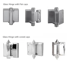 China Spring loaded type glass gate hinge for swimming pool fence manufacturer