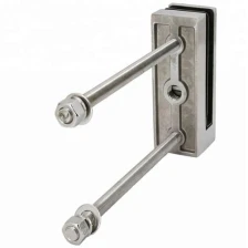 Chiny Nowoczesna balustrada szklana o średnicy 12 mm, montowana z boku, stalowy czop ze stali nierdzewnej producent