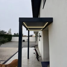 Cina Tende da sole personalizzate per tettoie per patio con porta d'ingresso in lega di alluminio commerciale e residenziale produttore