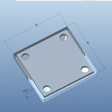 الصين شعبية آخر غطاء لوحة القاعدة 2 قطعة صالح تصميم سبليت بوست قاعدة غطاء سياج الحذاء الصانع