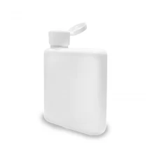 China Custom Printed Lotion Bottle Packaging 300ml Empty Square HDPE Plastic Bottle manufacturer