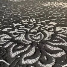 Китай черный темный цвет жаккардовый трикотаж матрас подушка ткань производителя