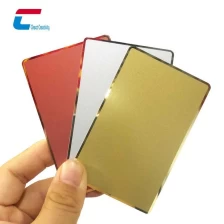 porcelana Fábrica de tarjetas de visita inteligentes NFC de metal sin contacto de oro rosa/oro espejo de alta calidad fabricante