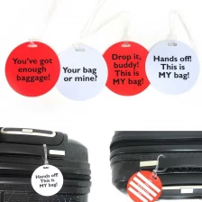 porcelana Tarjeta de equipaje personalizada redonda de PVC personalizada Fabricante de etiquetas de equipaje NFC fabricante