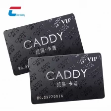 Chine Carte de visite intelligente sans contact en plastique PETG, fabricant de cartes noires RFID fabricant
