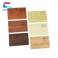 China NFC bunte Bambuskarten RFID NTAG213 Holzkarten Hersteller Hersteller