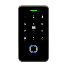China Tuya APP Backlight Touch 13.56Mhz RFID Card Access Controller Keypad Door Lock Opener WG Output IP67 Waterproof manufacturer
