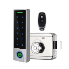 Cina Touchscreen Smart Doorlock Serratura esterna impermeabile per cancello Serratura per impronte digitali Serratura elettronica Codice tastiera digitale produttore