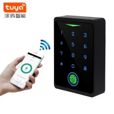中国 Android Tuya WiFi Wiegand RFID 125KHz EM 卡触摸键盘门铃指纹门禁控制器生物识别系统 制造商