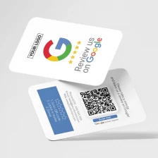 中国 カスタム プログラム可能な QR コード ビジネス RFID カード NFC Google レビュー カード メーカー