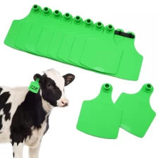 Cina etichetta auricolare in plastica per animali in materiale tpu colorato per applicatore di tracciamento dei maiali etichetta auricolare per animali da fattoria produttore