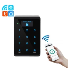 الصين قفل باب ذكي ABS أرخص مع شاشة عرض OLED، التحكم في الوصول إلى لوحة المفاتيح الرقمية التي تعمل باللمس، نظام تحديد الهوية بموجات الراديو لقارئ بطاقة القرب الصانع