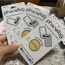 China Embalagem de etiqueta Nfc social personalizada inteligente para telefone fabricante