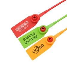 China Selo de plástico de embalagem com travamento automático descartável de alta segurança, selo de plástico personalizado fabricante