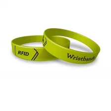 China Colorful RFID NFC Silicone Wristband Bracelets manufacturer