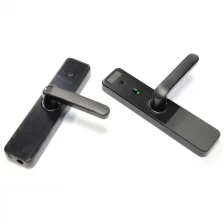 China New Product Biometric Fingerprint Door Handle Digital Keyless Lock Tuya Wifi App Smart Door Lock manufacturer