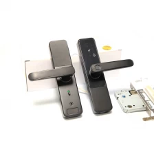 China High Security Aluminum Alloy Fingerprint Digital Password Wifi Tuya Home Smart Door Lock With Key manufacturer