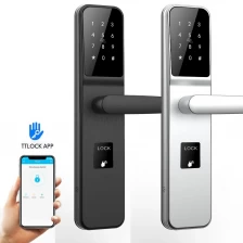 China Electronic Digital Password Smart keypad door lock with TTlock App/RFID Card/Key/Code Door Lock for hotel/Apartment/Home manufacturer
