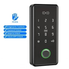 China Smart Locker Lock, Electronic TTLOCK APP Bluetooth 13.56Mhz RFID Fingerprint Drawer/Cabinet Lock with Keypad Password manufacturer