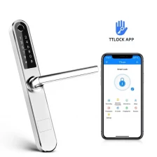 China Factory Price OEM&ODM Smart Wifi BLE Fingerprint Waterproof Aluminium Smart Door Lock With CE,ISO,FCC,ROHS manufacturer