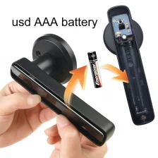 China Custom Fingerprint Security Door Lock Keyless Electronic Finger Print Biometric Smart Locks Fingerprint Handle Lock manufacturer