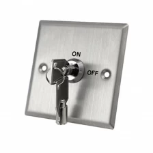 China Access Control Durable Electrical Key Lock Button 304 Stainless Steel Exit Push Switch manufacturer